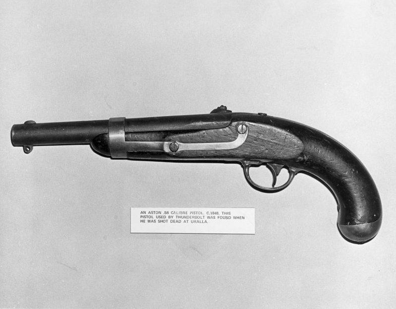  One of Fred Ward's pistols recovered after he was shot in May 1870. Source: UNERA.